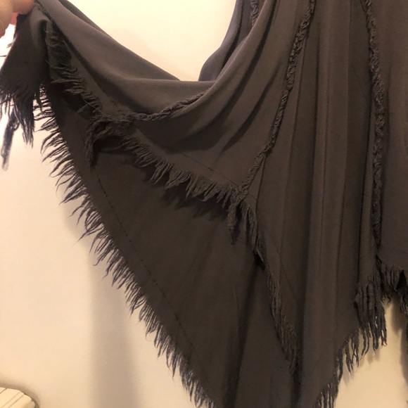 Free people charcoal grey witchy slip - Picture 5 of 8